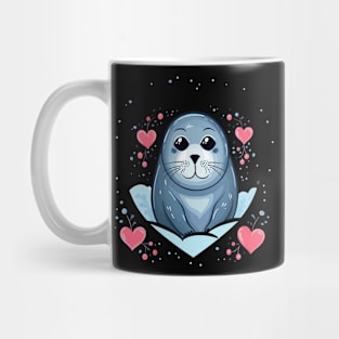 Harp Seal Valentine Day Mug